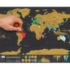 Scratch Off Travelers Map - Must have for serious travelers